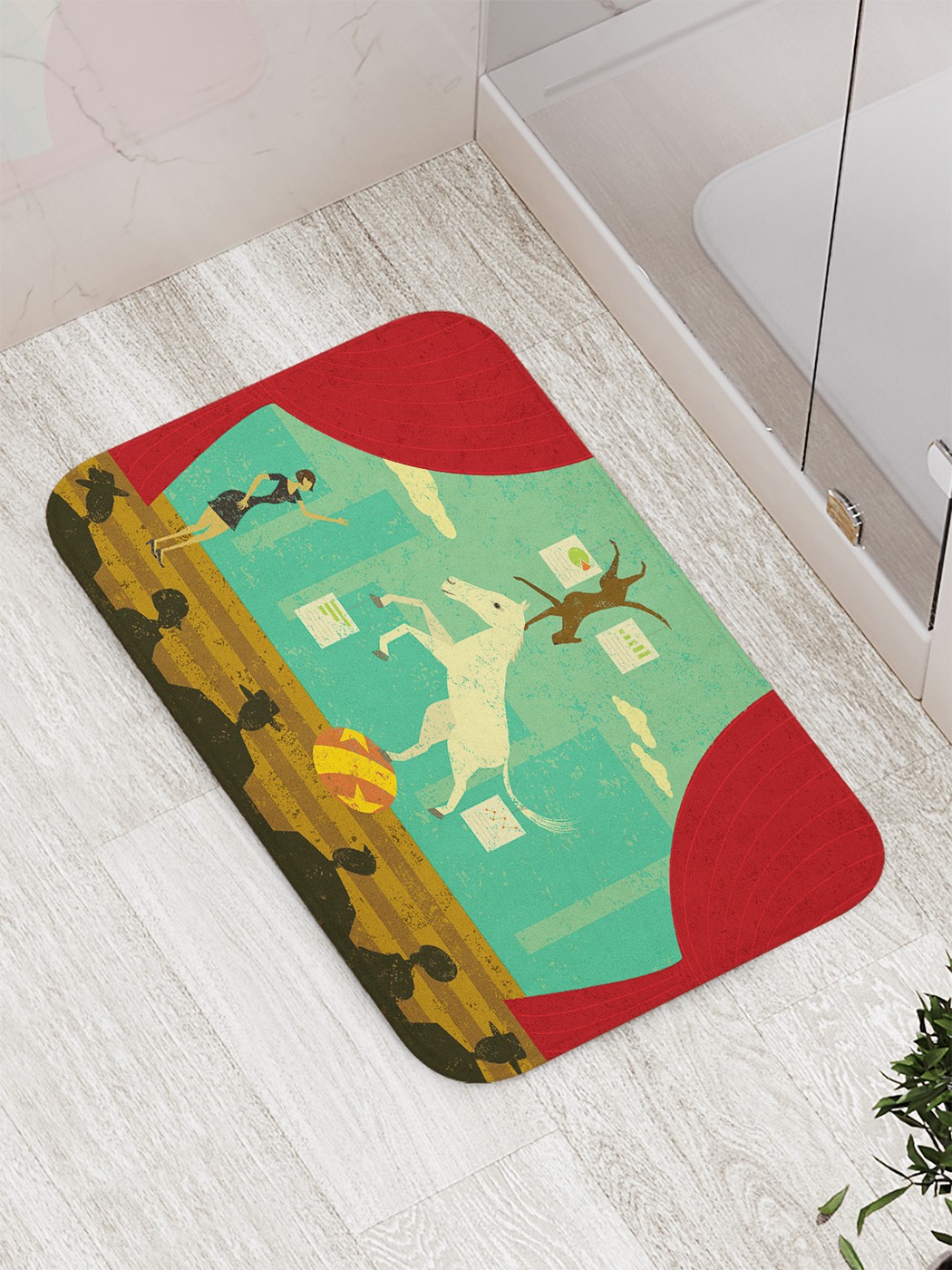 

bath_62834 Коврик противоскользящий для ванной, сауны, бассейна, 77х52 см