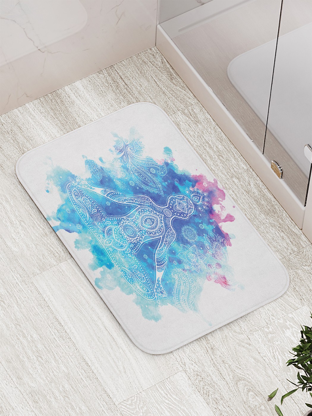 

bath_62833 Коврик противоскользящий для ванной, сауны, бассейна, 77х52 см