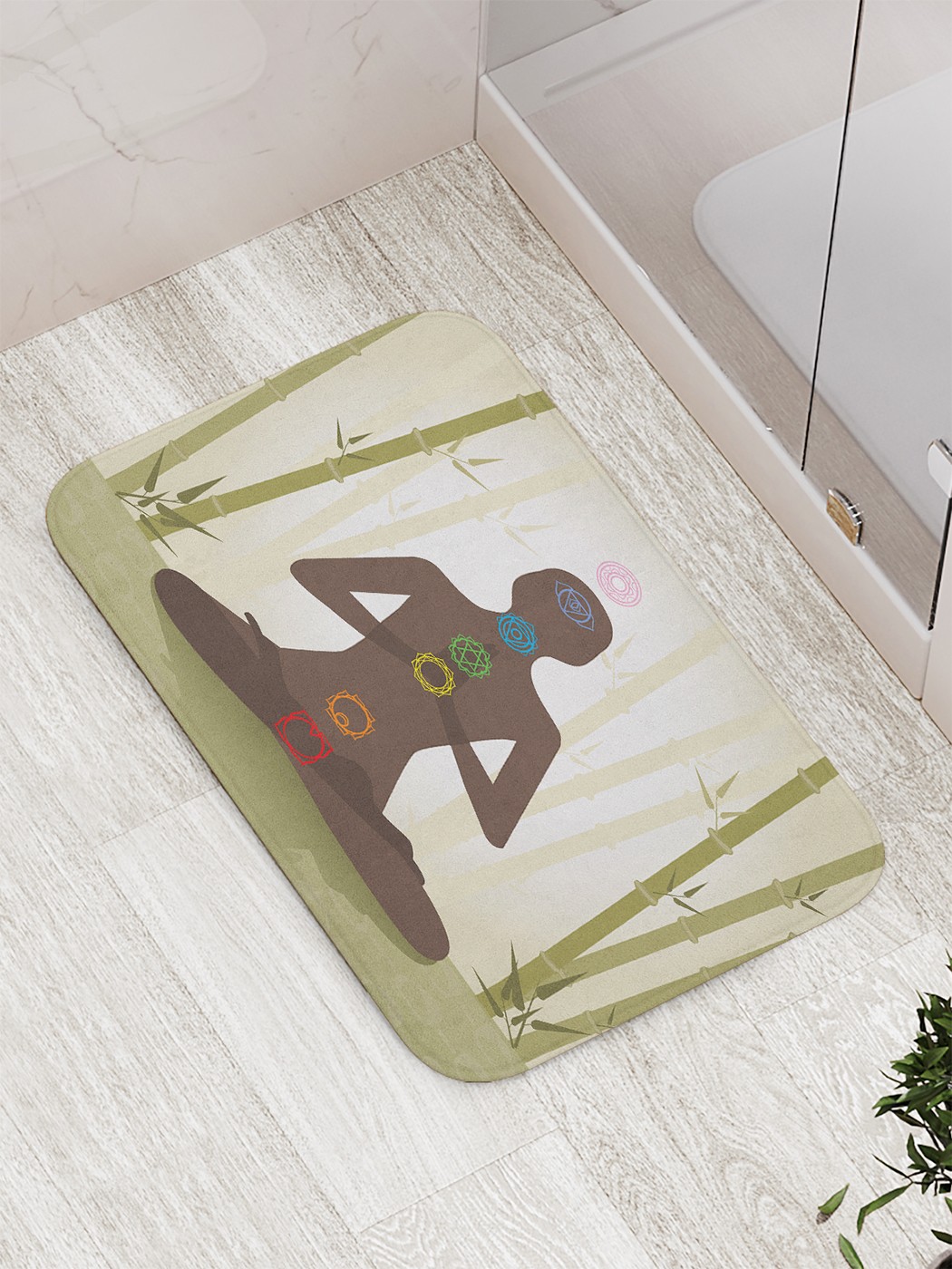 

bath_62814 Коврик противоскользящий для ванной, сауны, бассейна, 77х52 см