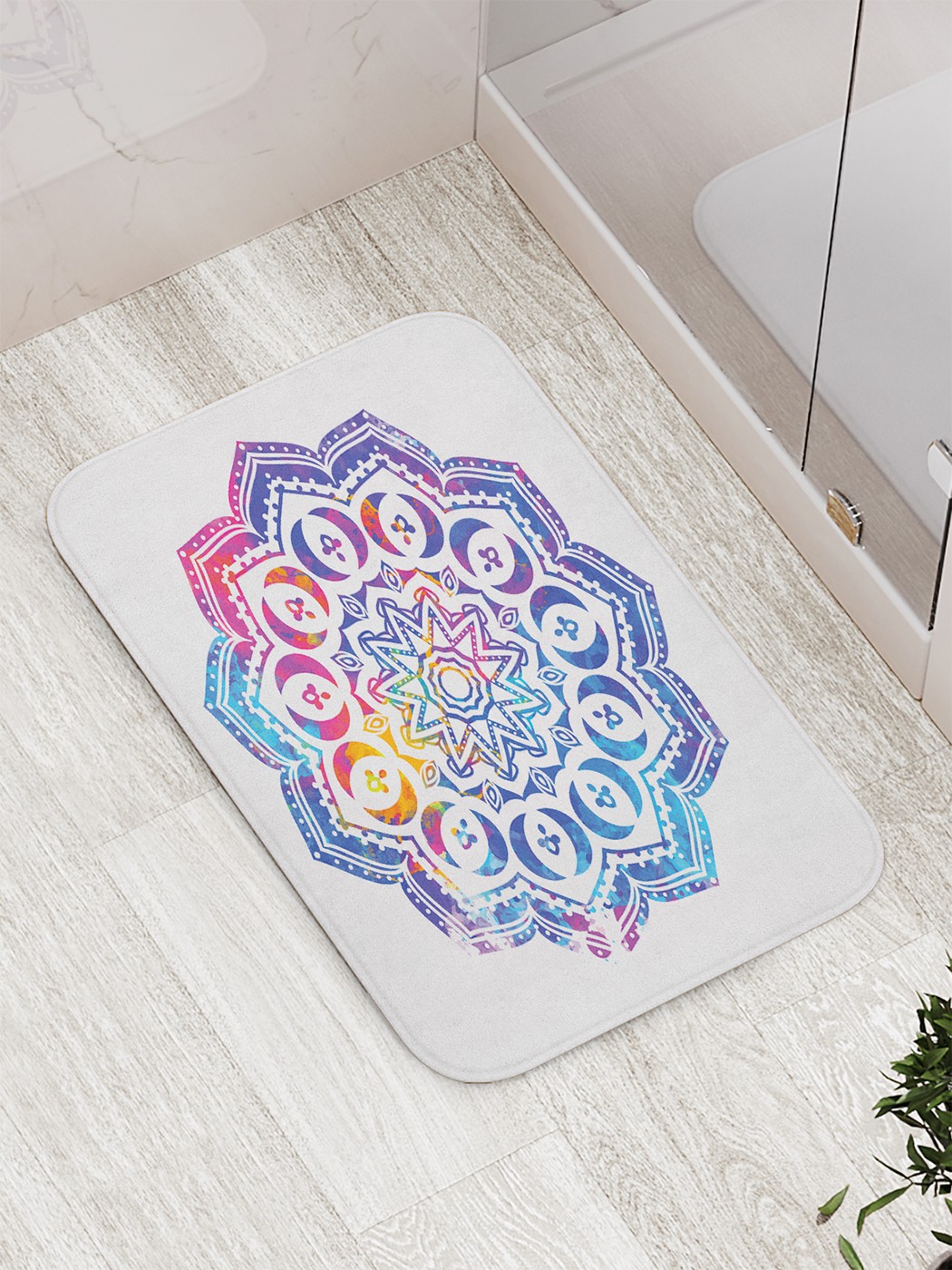 

bath_62813 Коврик противоскользящий для ванной, сауны, бассейна, 77х52 см