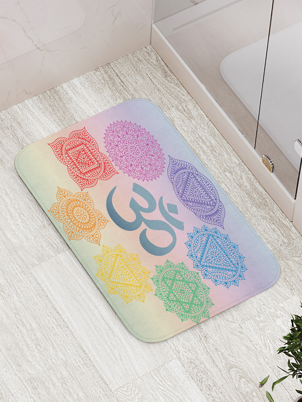 

bath_62811 Коврик противоскользящий для ванной, сауны, бассейна, 77х52 см