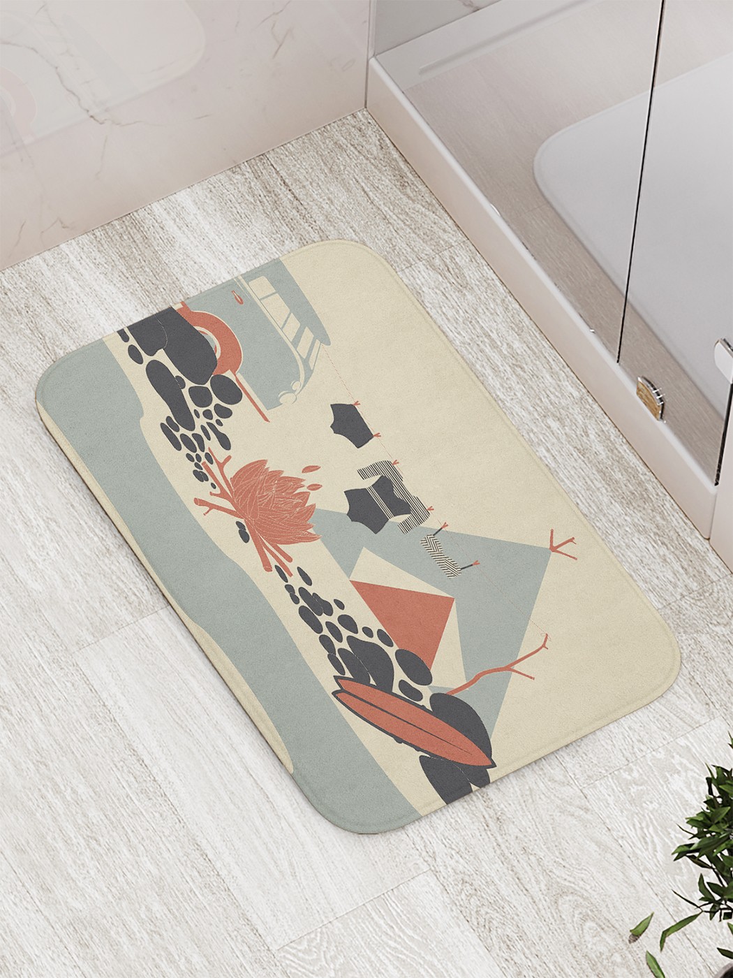 

bath_62798 Коврик противоскользящий для ванной, сауны, бассейна, 77х52 см
