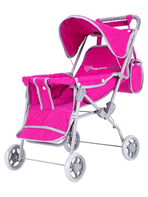 

Коляска для кукол классическая Buggy Boom Mixy 8026-2156 с козырьком, Розовый