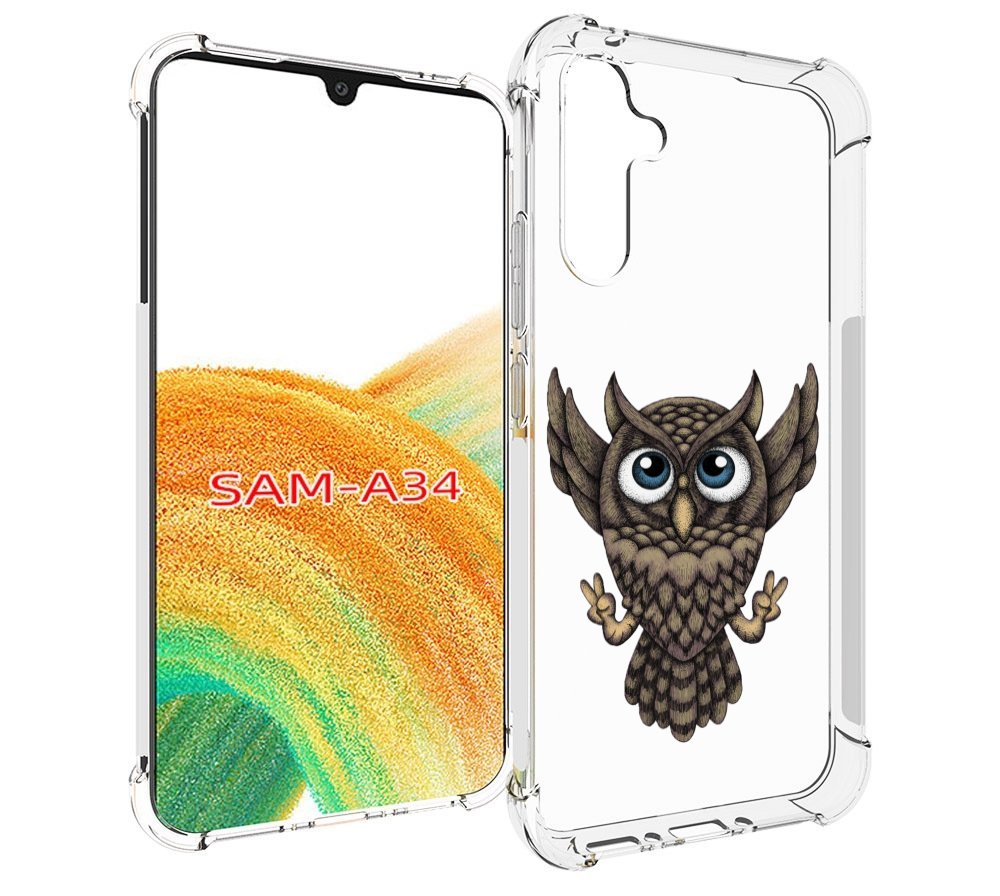 

Чехол MyPads Сова для Samsung Galaxy A34, Tocco