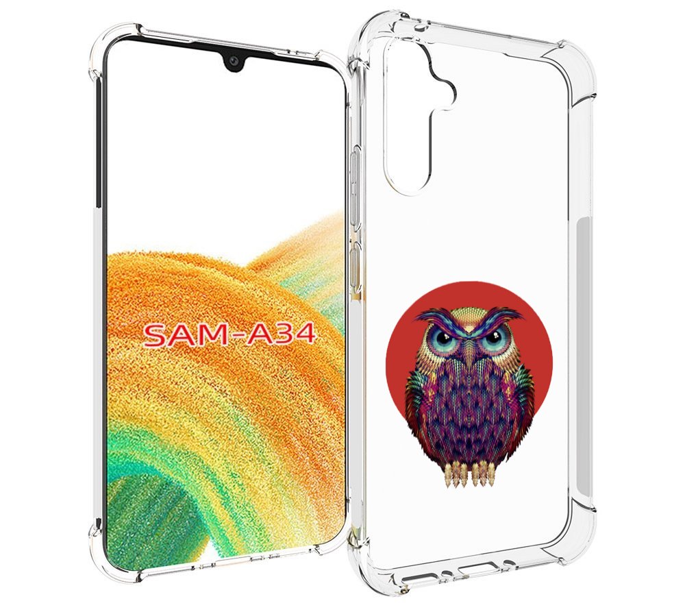 

Чехол MyPads Сова 3 для Samsung Galaxy A34, Tocco