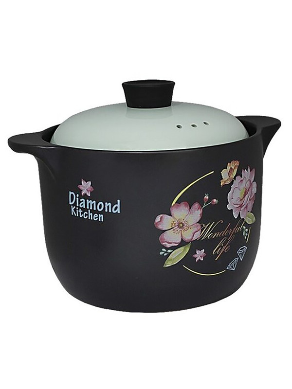 

Кастрюля с крышкой Diamond kitchen Lenardi 2,3 л 225-034, Черный