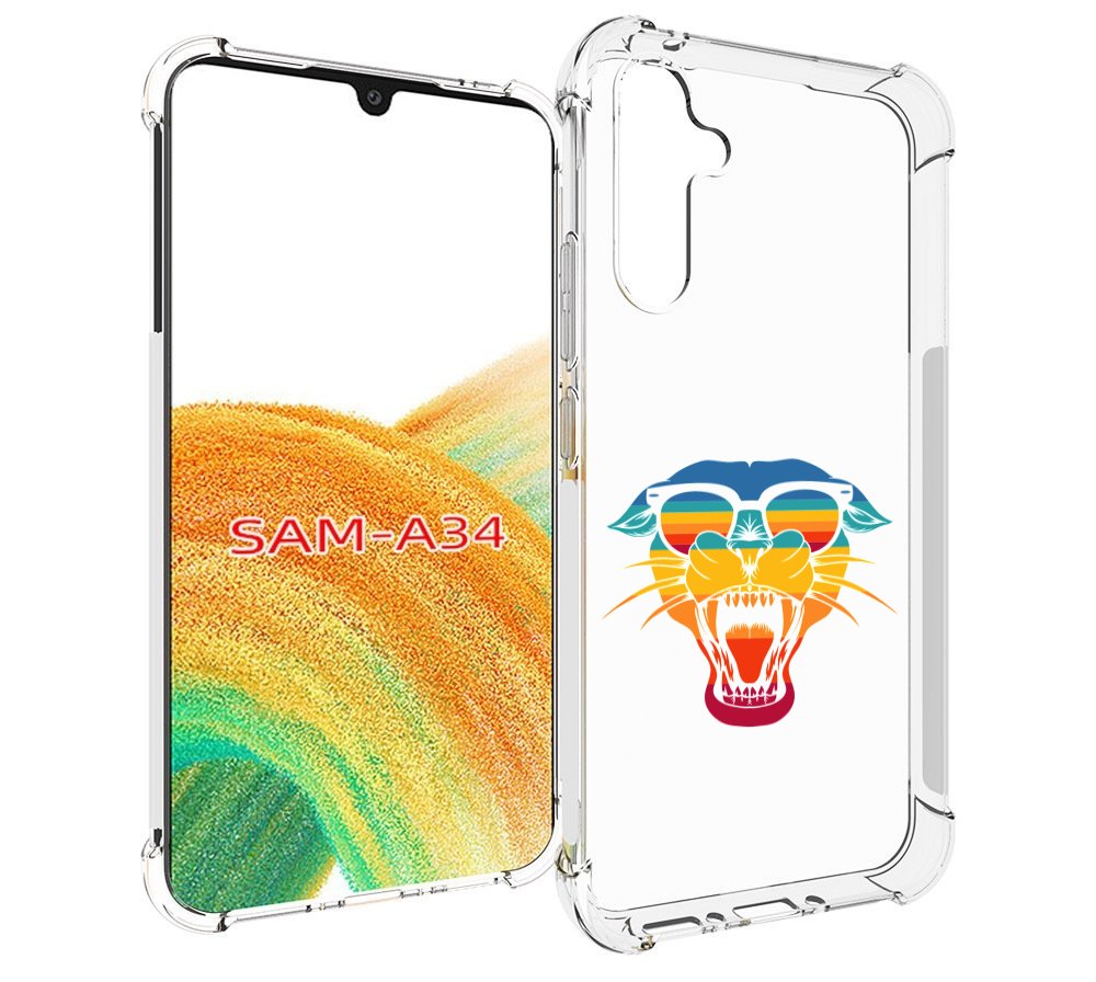 

Чехол MyPads Радужная-пантера для Samsung Galaxy A34, Tocco
