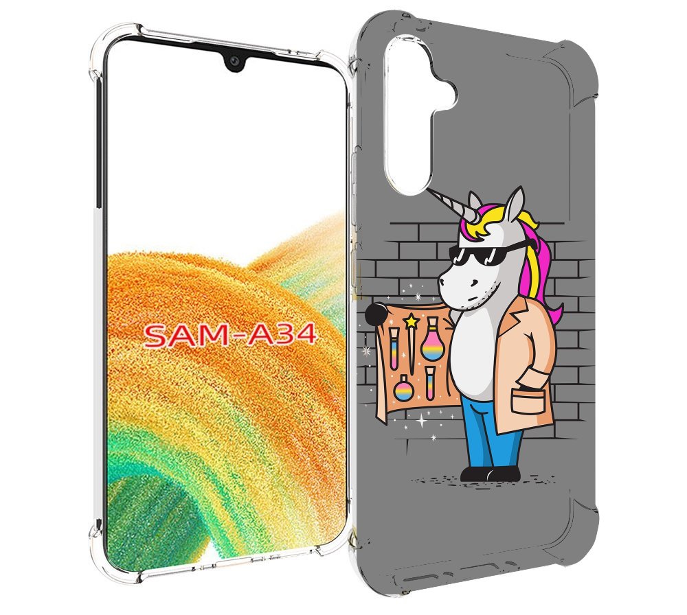 

Чехол MyPads Продавец-единорог для Samsung Galaxy A34, Tocco