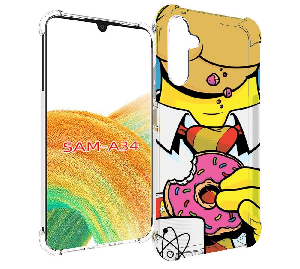 

Чехол MyPads Пончик для Samsung Galaxy A34, Tocco