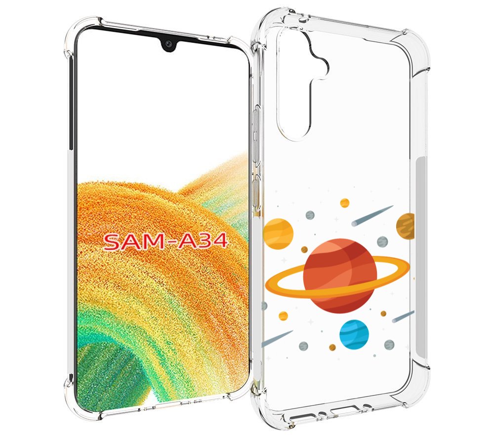 

Чехол MyPads Планета-Сатурн для Samsung Galaxy A34, Tocco