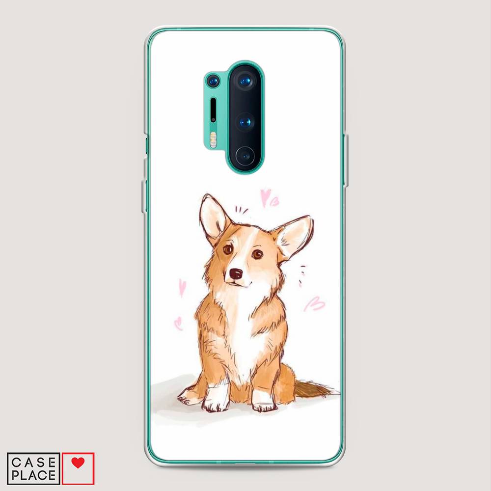 

Чехол Awog на OnePlus 8 Pro / ВанПлас 8 Pro "Корги любовь", Бежевый;белый, 151050-1