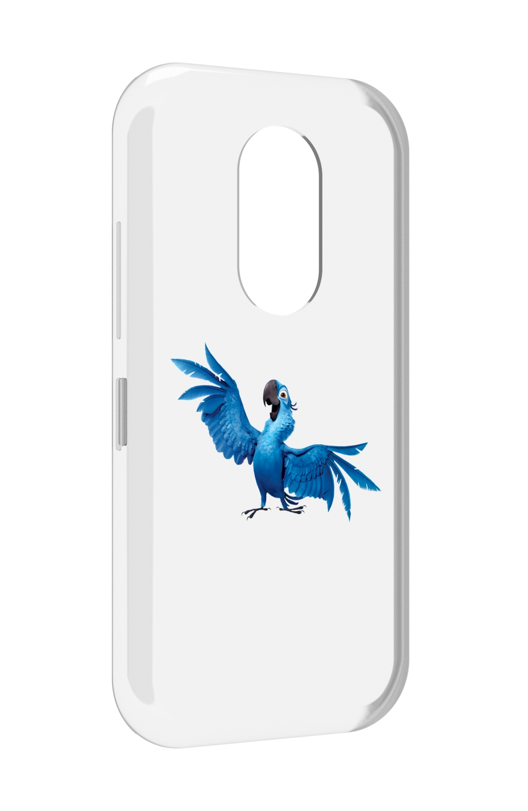 

Чехол MyPads голубой-попугайчик для Doogee S61 / S61 Pro, Прозрачный, Tocco