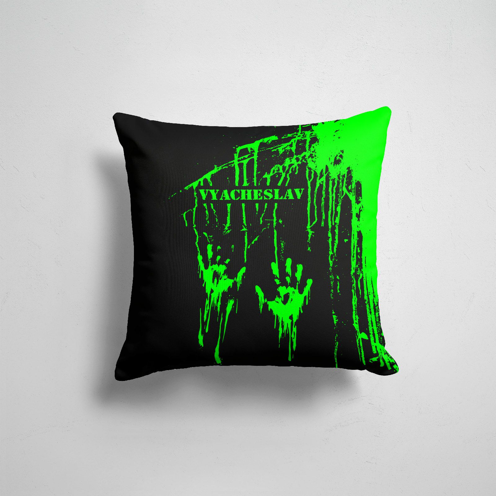 

Подушка декоративная 45х45см Имена Вячеслав Вячеслав, Разноцветный