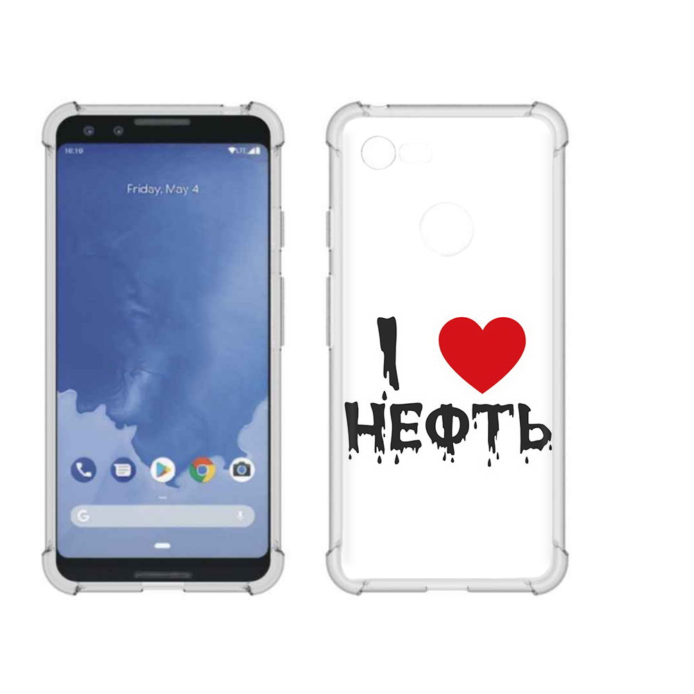 

Чехол MyPads Tocco для Google Pixel 3 нефть, Прозрачный, Tocco