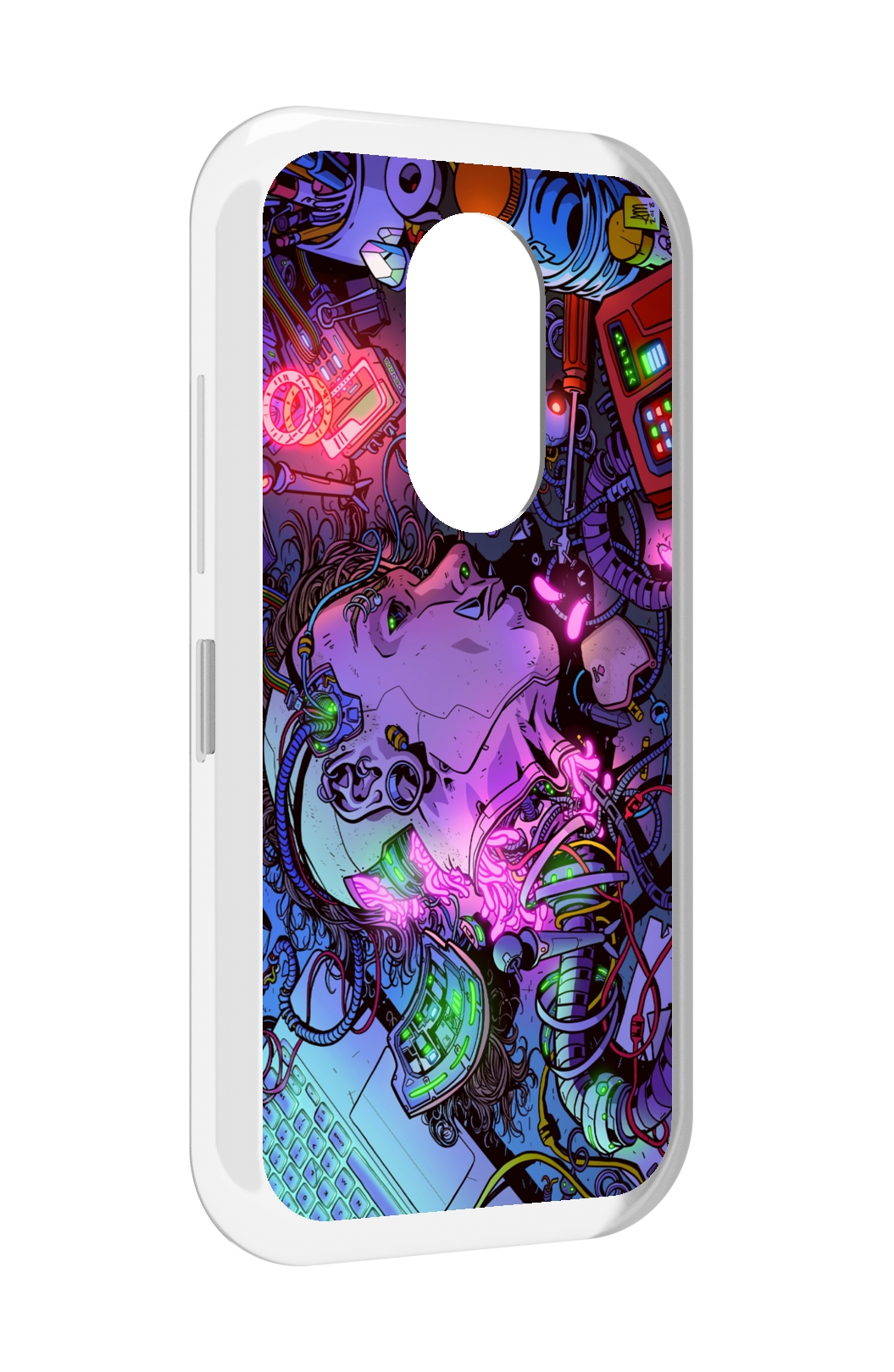 

Чехол MyPads голова робота мультик для Doogee S61 / S61 Pro, Прозрачный, Tocco