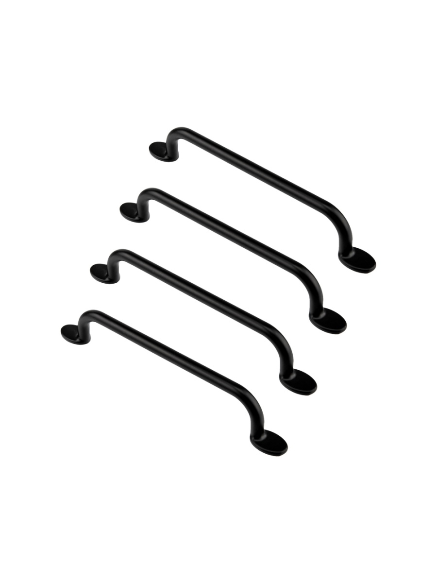 

Комплект из 4 шт Ручка-скоба Kerron 128 мм S-2500-128 BL, матовый черный, S-2500
