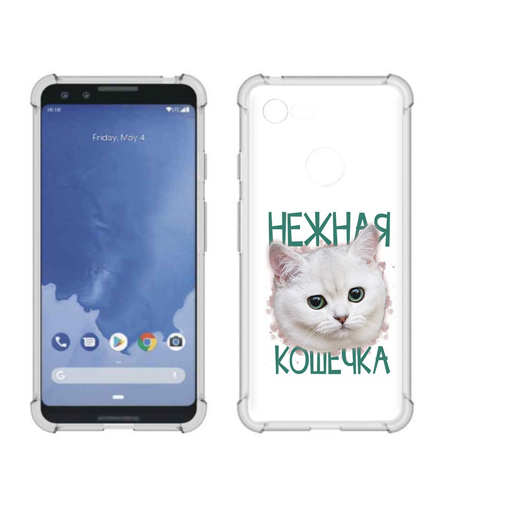 

Чехол MyPads Tocco для Google Pixel 3 нежная кошечка, Прозрачный, Tocco