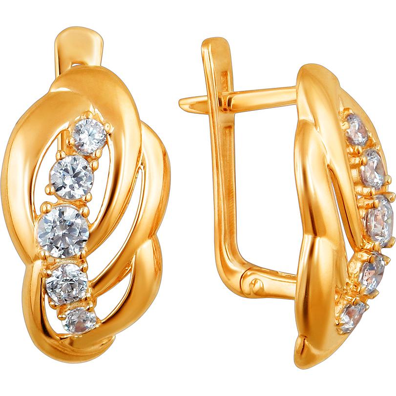 

Серьги женские из золота Эстет 01С1111649, фианит, 01С1111649