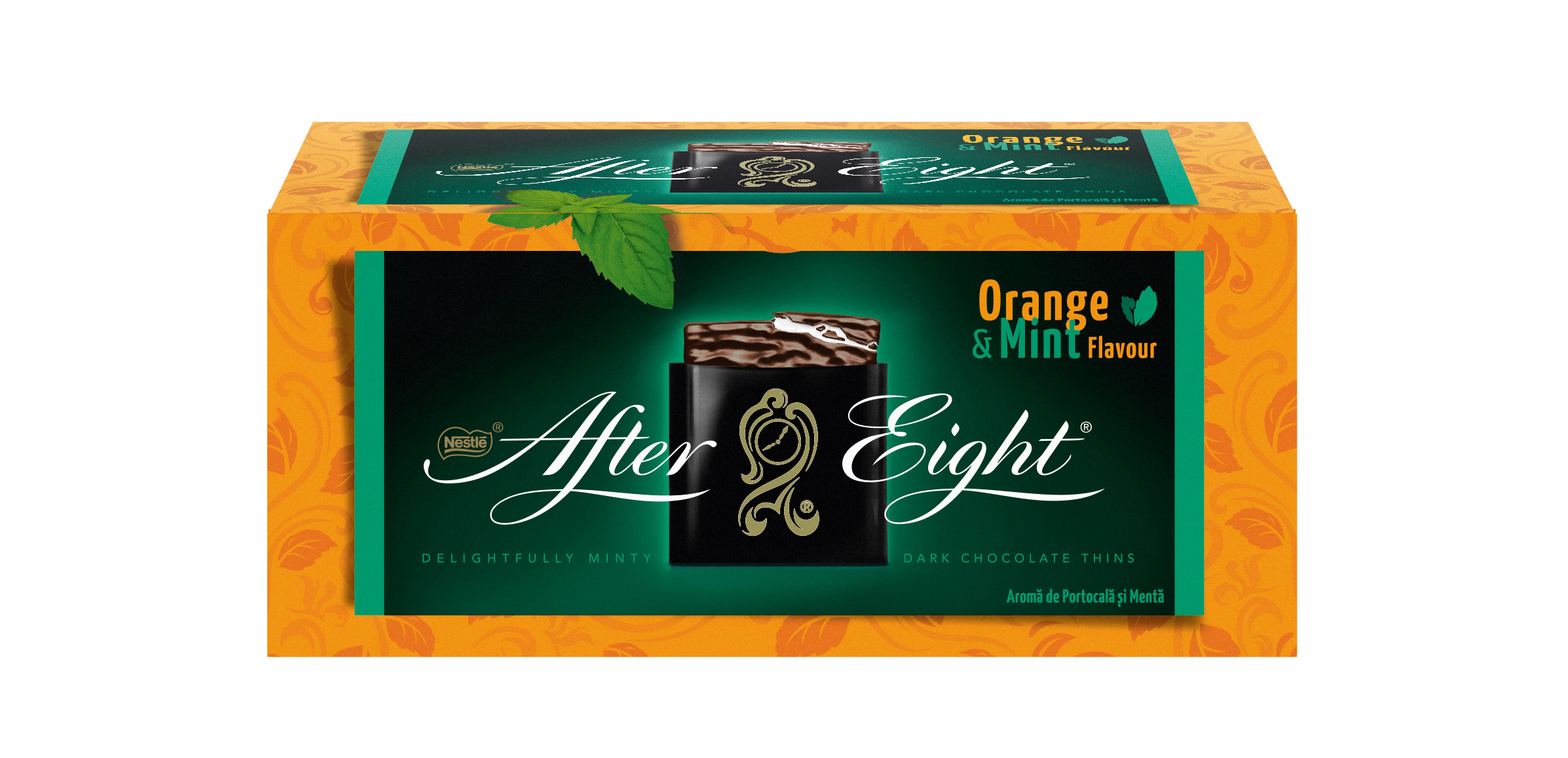 

After Eight Шоколадные конфеты с помадной начинкой «Апельсин и мята» 200г