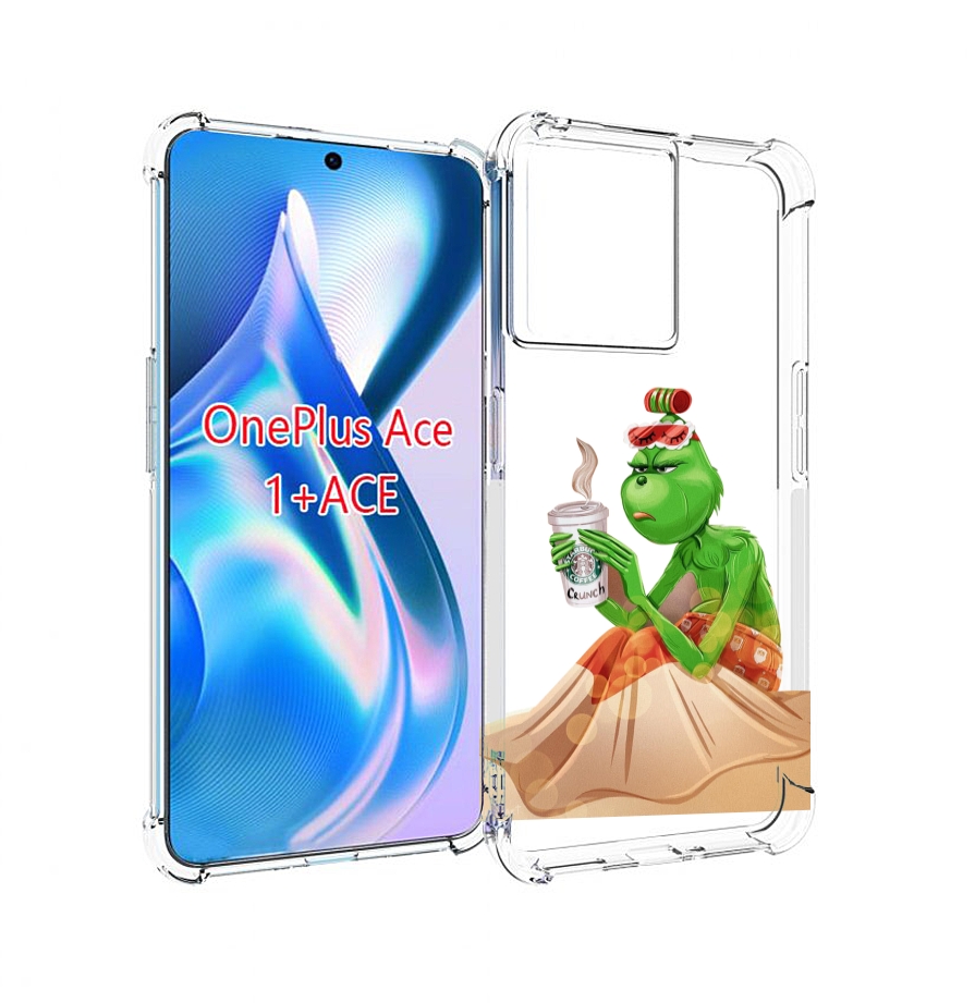 

Чехол MyPads Гринч-в-платье для OnePlus Ace, Прозрачный, Tocco