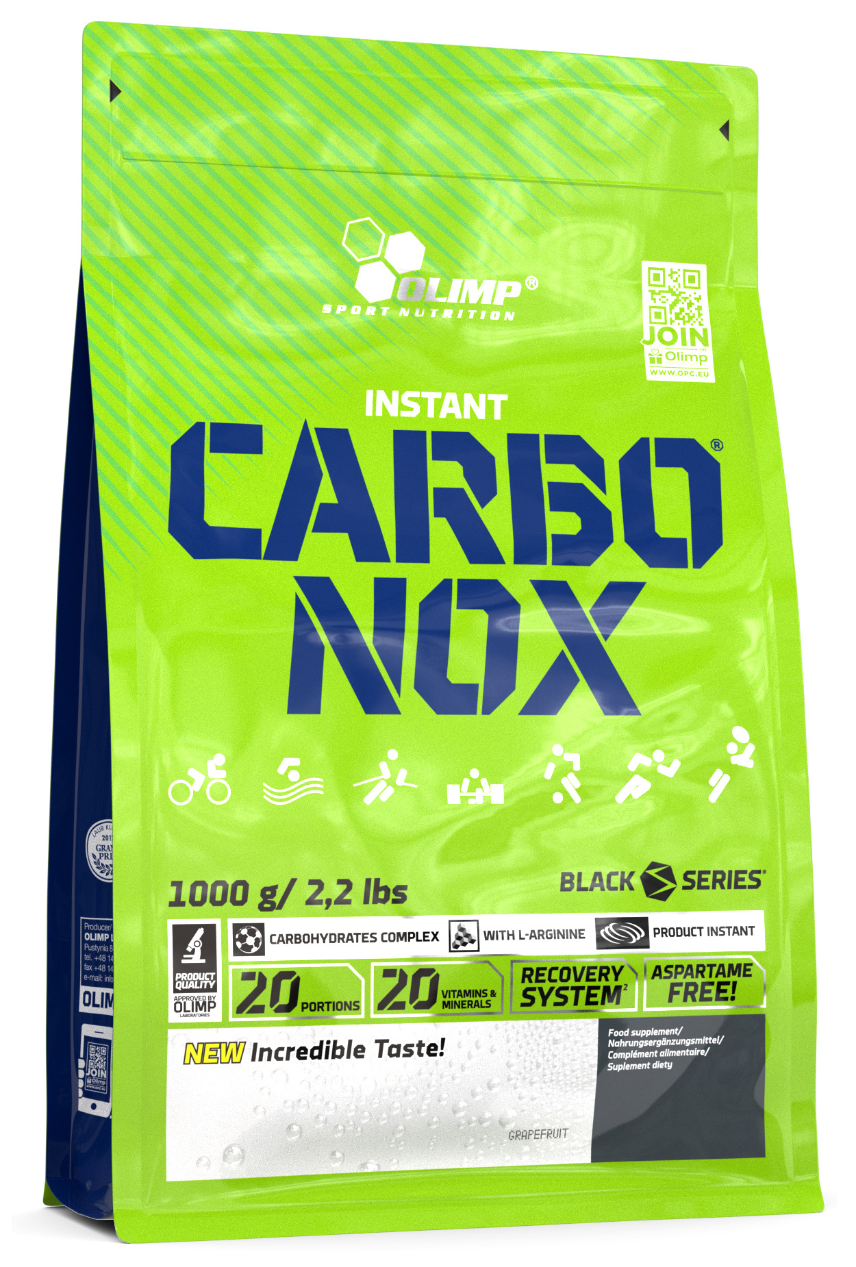 Изотоник / углеводный комплекс Olimp Sport Nutrition Carbonox 1000 г грейпфрут