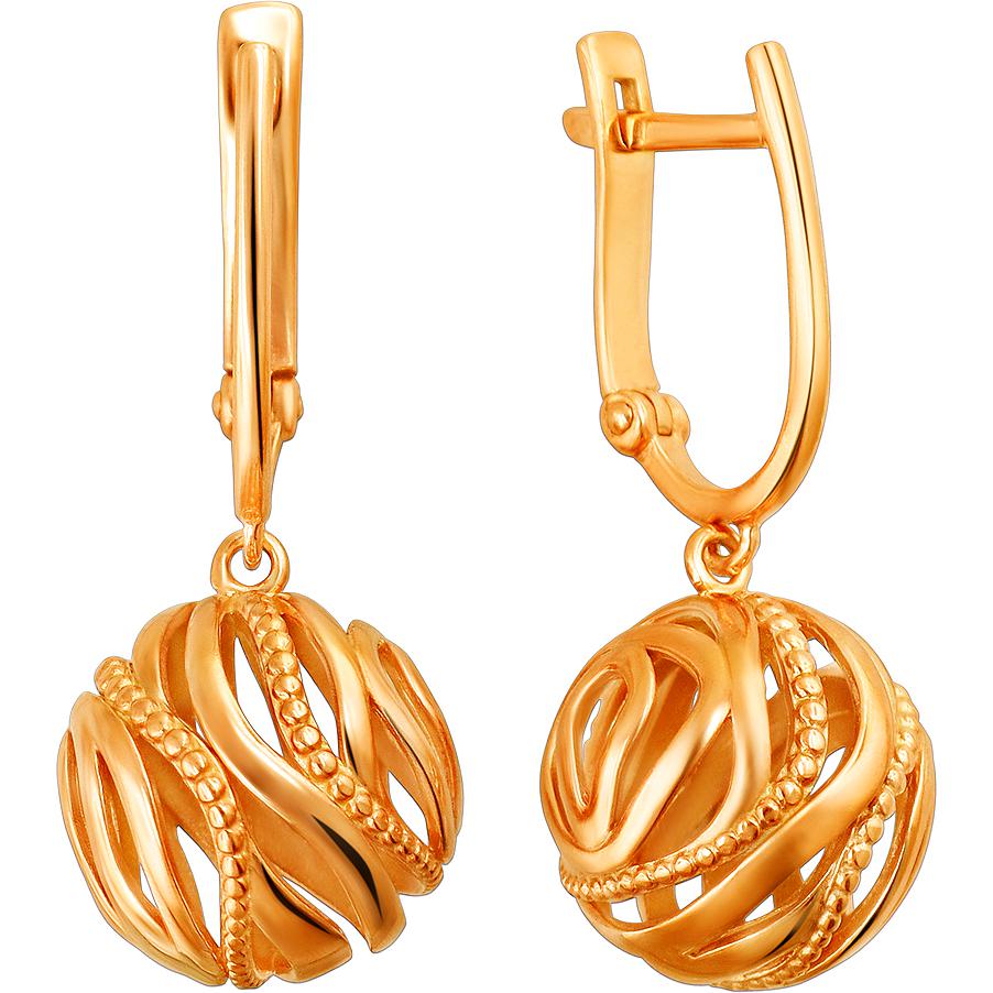

Серьги женские из серебра Эстет 01С0510581А, без вставки, 01С0510581А