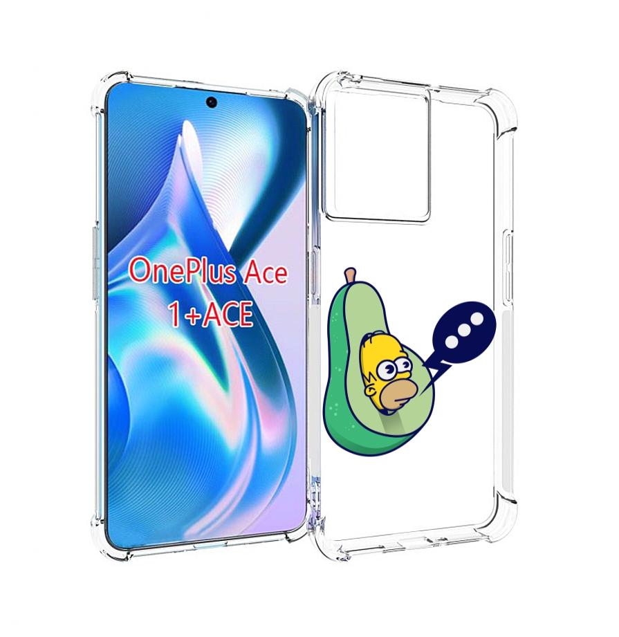 

Чехол MyPads Гомер-авокадо для OnePlus Ace, Прозрачный, Tocco