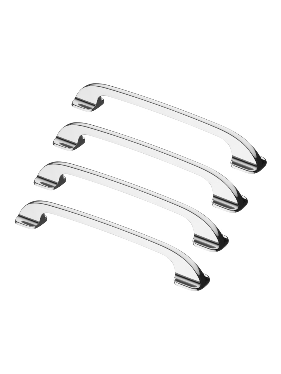 

Комплект из 4 шт Ручка-скоба Kerron 160 мм S-2470-160, хром, Серебристый;серый, S-2470