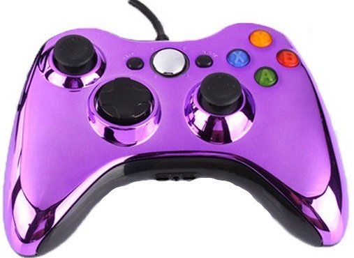 Геймпад NoBrand для Xbox 360 Chrome Purple (Не оригинал)