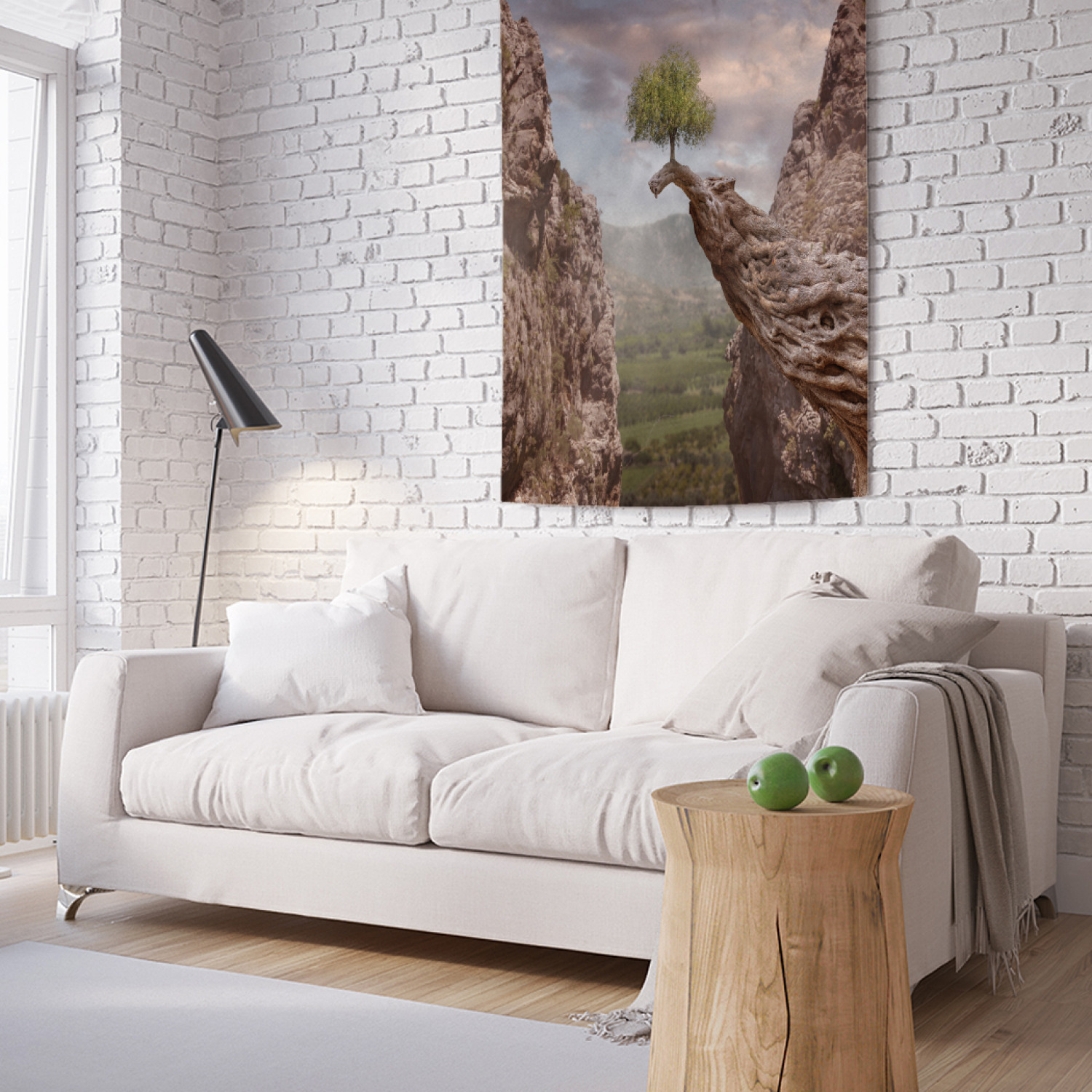 

Вертикальное фотопанно на стену JoyArty Дерево на скале 100x150 см, Дерево на скале