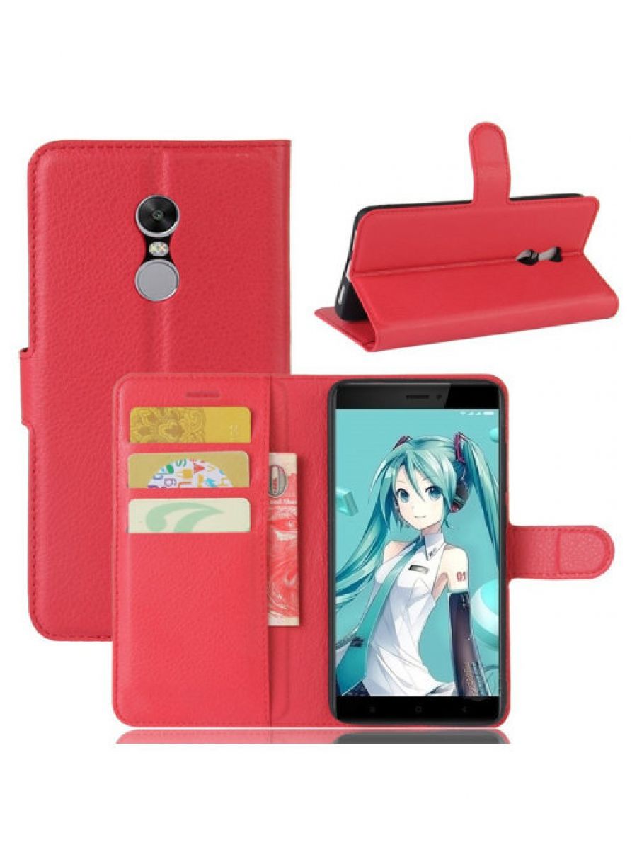 

Brodef Wallet Чехол книжка кошелек для Xiaomi Redmi Note 4X фиолетовый
