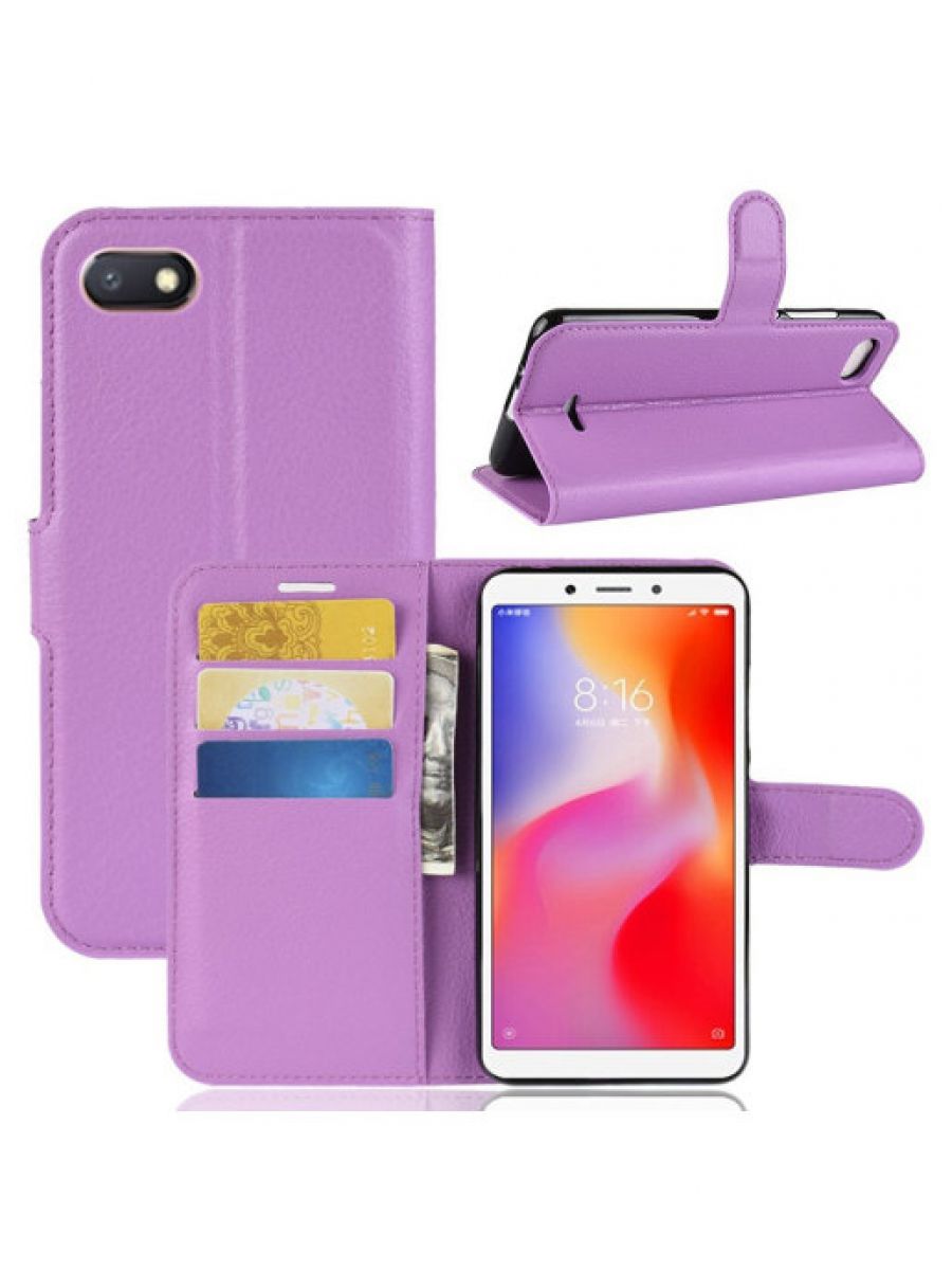 

Brodef Wallet Чехол книжка кошелек для Xiaomi Redmi 6A черный