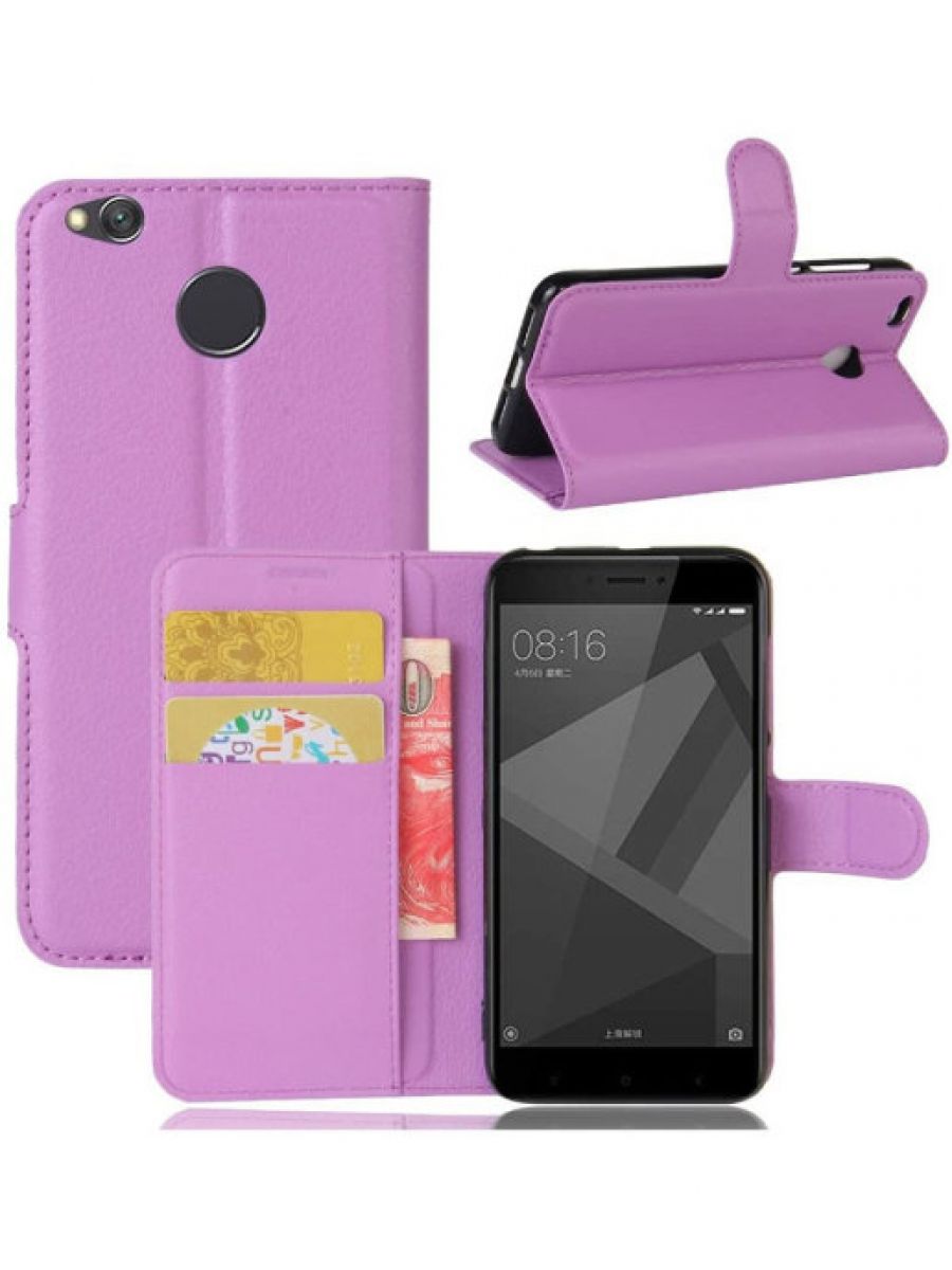 

Brodef Wallet Чехол книжка кошелек для Xiaomi Redmi 4X черный