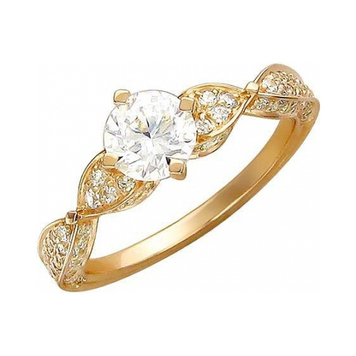 

Кольцо из серебра р.  Эстет 01К156257А, фианит, 01К156257А
