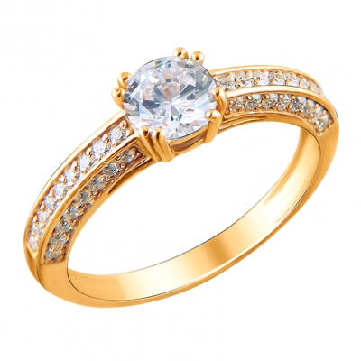 

Кольцо из серебра р. , Эстет 01К155332А, фианит, 01К155332А