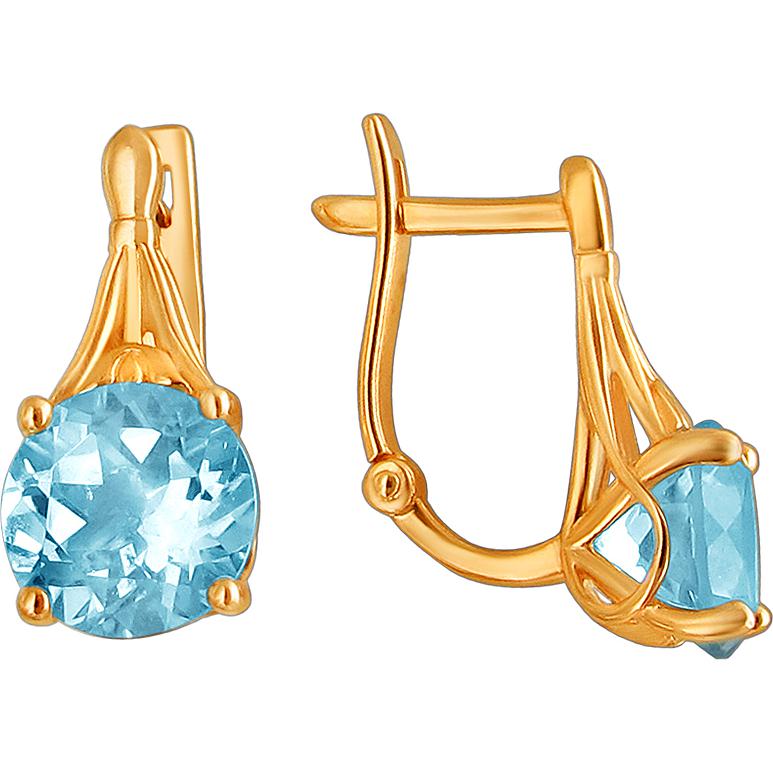 

Серьги женские из золота Эстет 01С3111602-1, топаз, 01С3111602-1