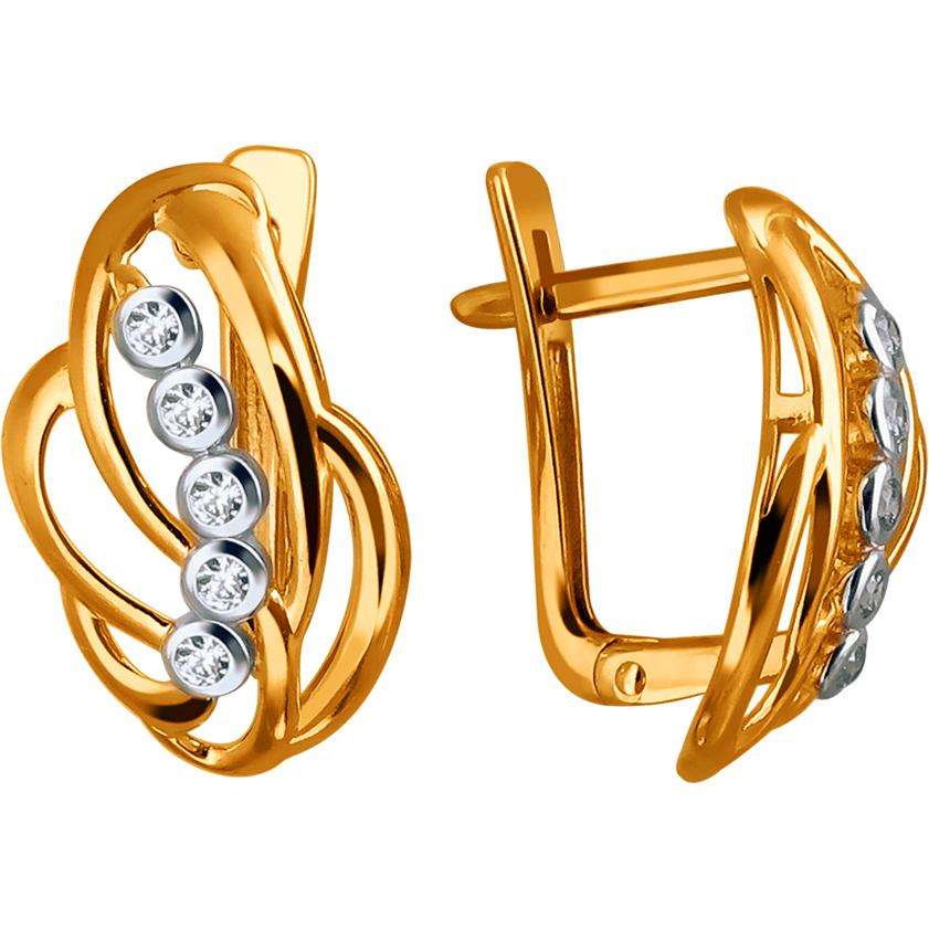 

Серьги женские из золота Эстет 01С1111413Р, фианит, 01С1111413Р