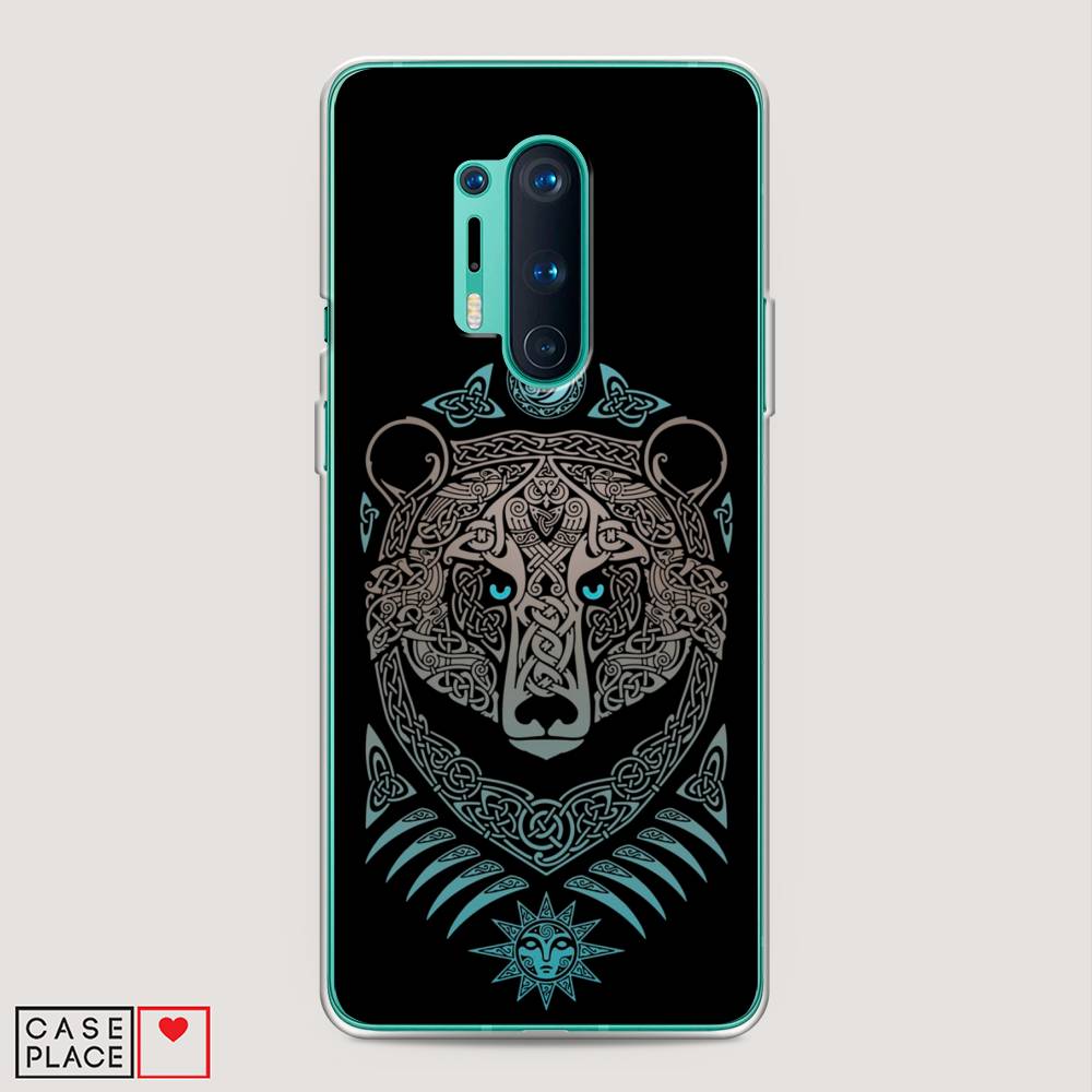 

Чехол Awog на OnePlus 8 Pro / ВанПлас 8 Pro "Кельтский медведь", Черный;серый, 151050-2