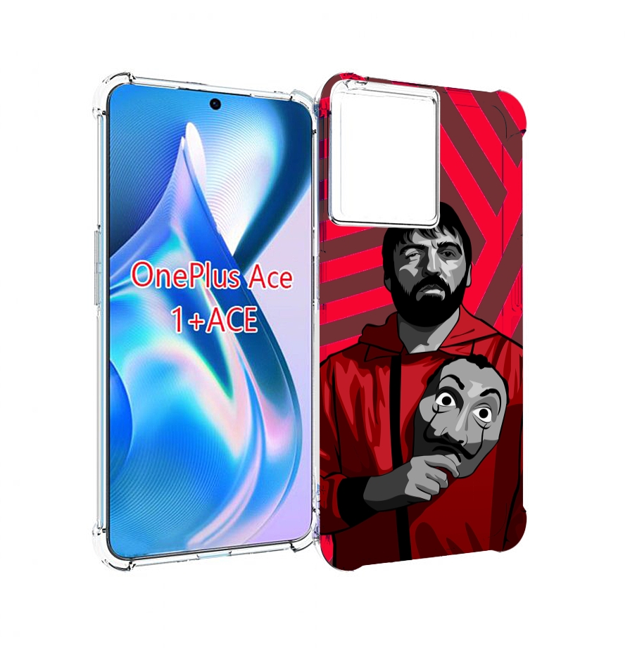 

Чехол MyPads Богата-Бумажный-дом для OnePlus Ace, Прозрачный, Tocco