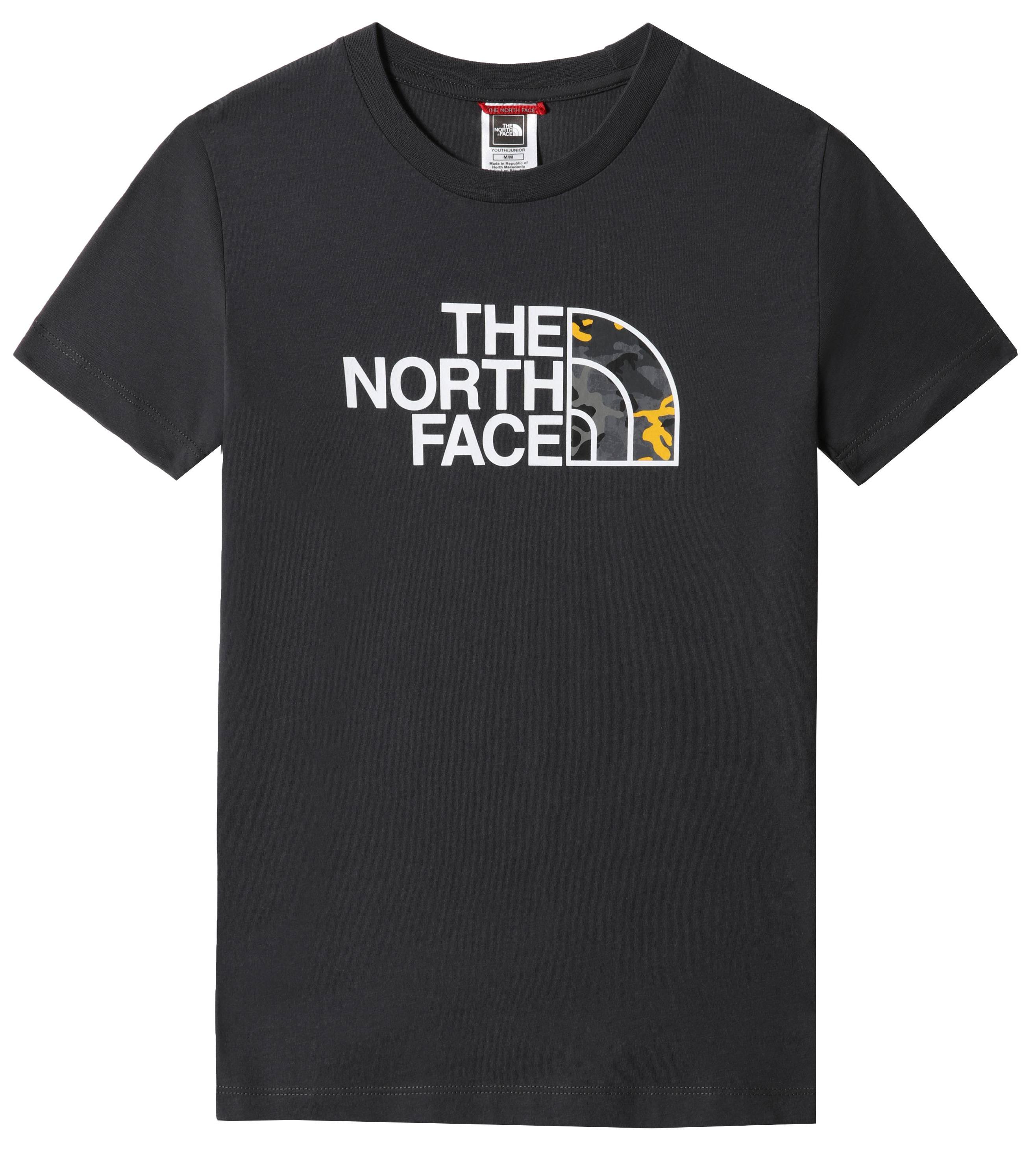 фото Футболка детская the north face easy tee s/s y цв. черный р. 152