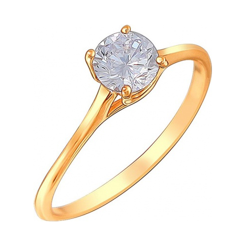 

Кольцо из серебра р.  Эстет 01К1510411А, фианит, 01К1510411А