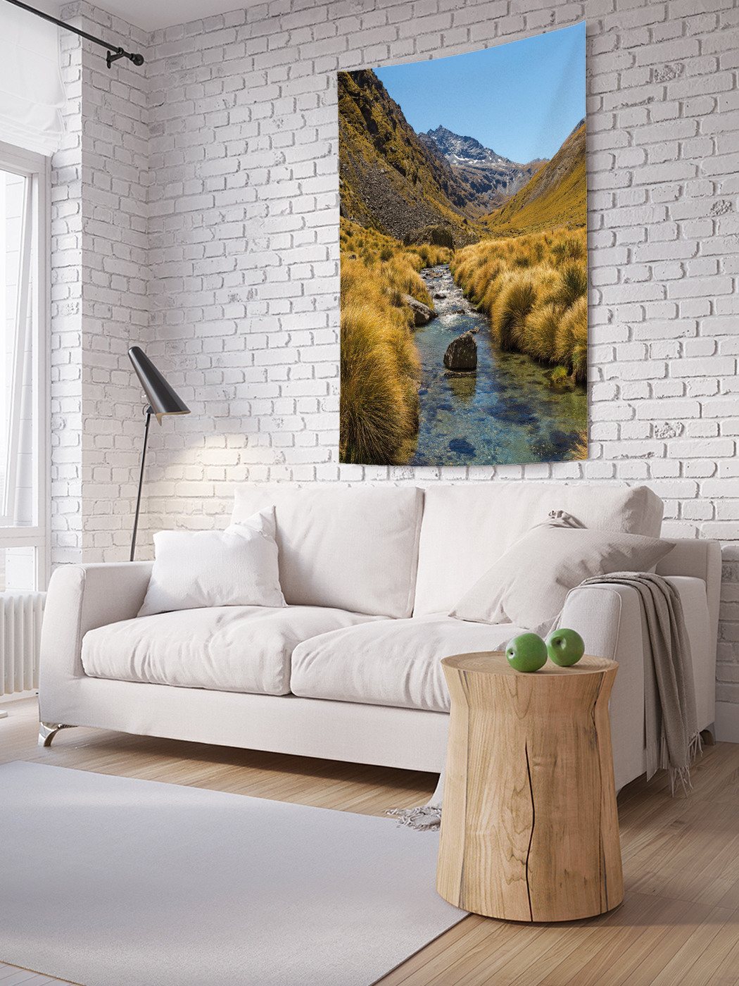 

Вертикальное фотопанно на стену JoyArty Ручей с ледника 100x150 см, Ручей с ледника