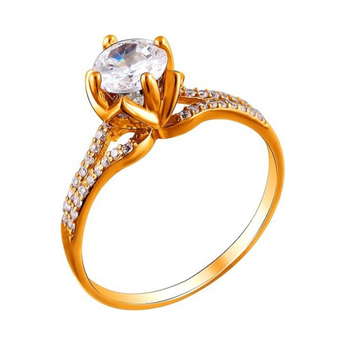 

Кольцо из серебра с фианитом р. 17 Эстет 01К1511438А, 01К1511438А