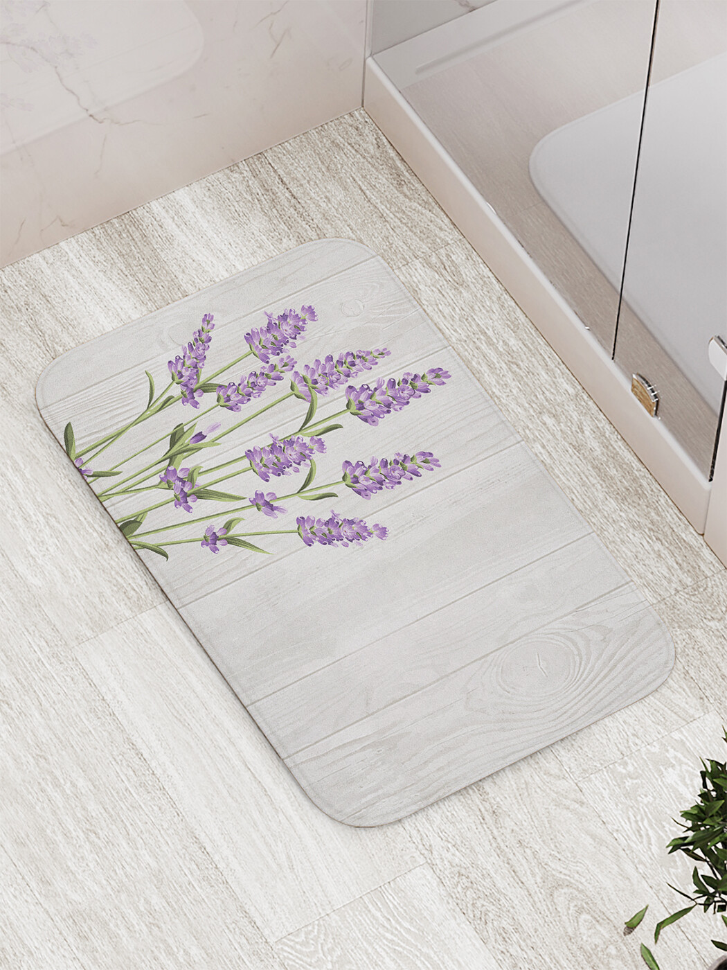 

bath_62730 Коврик противоскользящий для ванной, сауны, бассейна, 77х52 см