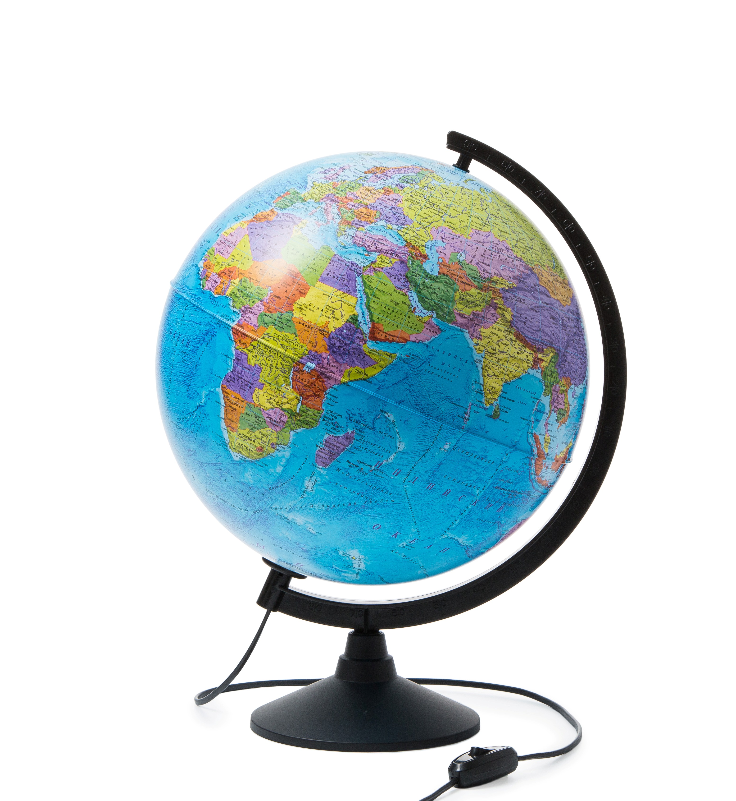 фото Глобус globen d=32, карта: политическая, с подсветкой, подставка: из пластика