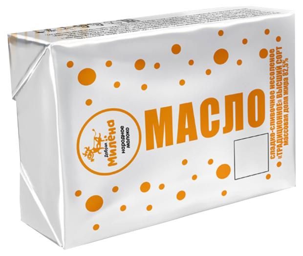 

Сливочное масло Добрая Милена 82,5% БЗМЖ 180 г