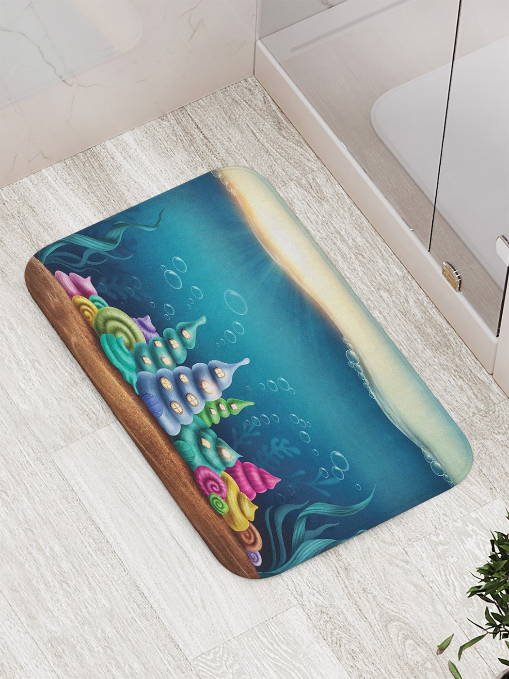 

bath_62716 Коврик противоскользящий для ванной, сауны, бассейна, 77х52 см