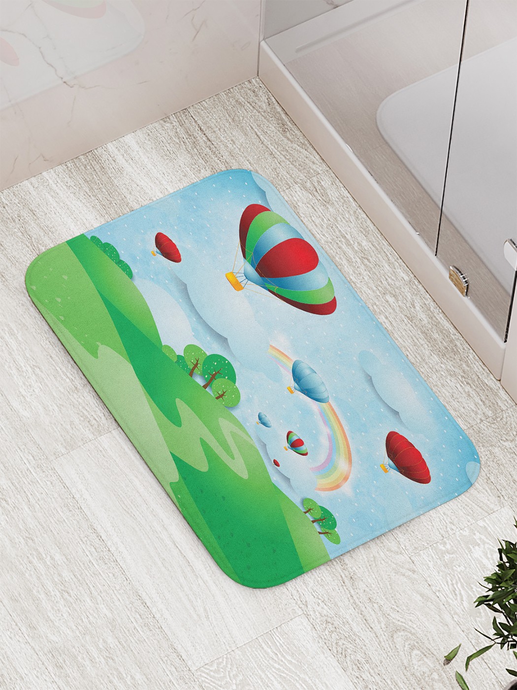 

bath_62710 Коврик противоскользящий для ванной, сауны, бассейна, 77х52 см