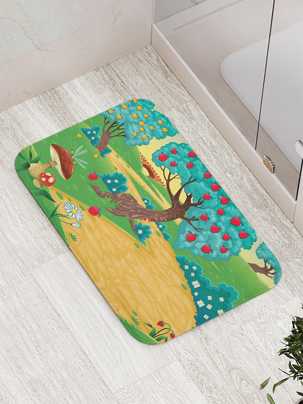 

bath_62707 Коврик противоскользящий для ванной, сауны, бассейна, 77х52 см