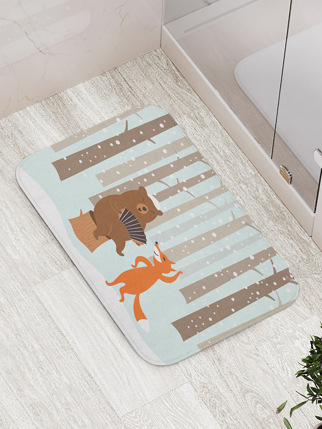

bath_62616 Коврик противоскользящий для ванной, сауны, бассейна, 77х52 см